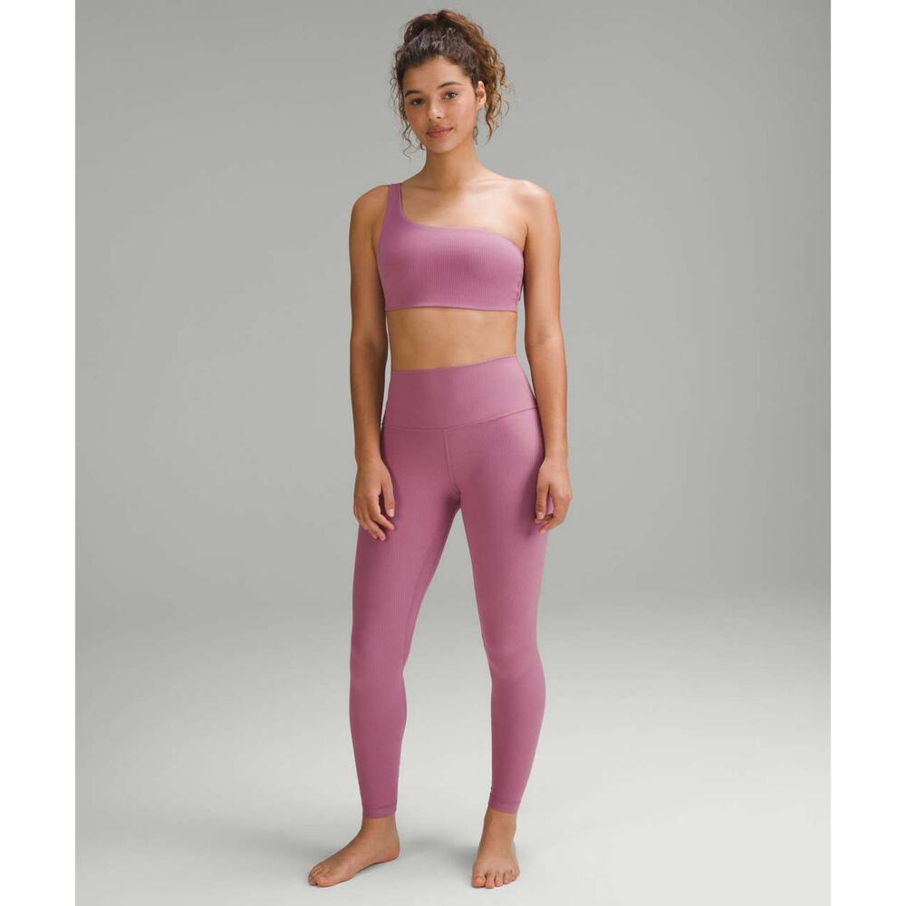 Lululemon Align Ribbed High Rise Pant 28” In Velvet Dust Size 2